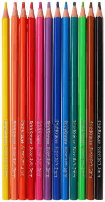 Набор цветных карандашей Erich Krause Jolly Friends / 61798 (12цв)