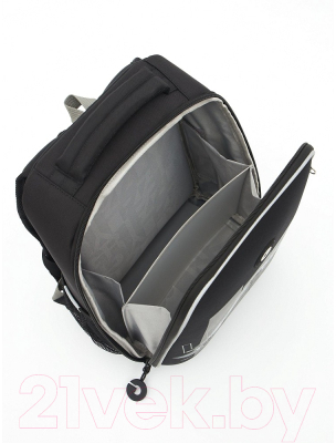 Школьный рюкзак Grizzly RAw-497-6 (черный/серый)
