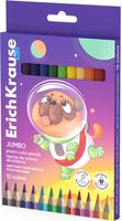 Набор цветных карандашей Erich Krause Kids Jumbo Space Animals / 61077 (12цв) - 