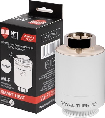 Головка термостатическая Royal Thermo Smart Heat RTE 77.001 (белый)