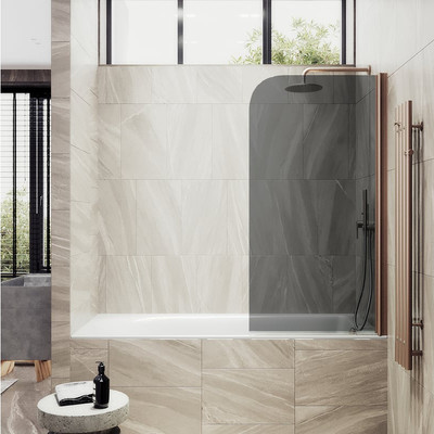 Стеклянная шторка для ванны MaybahGlass MGV-613-2