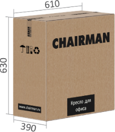 Кресло офисное Chairman 590 (черный/черный)