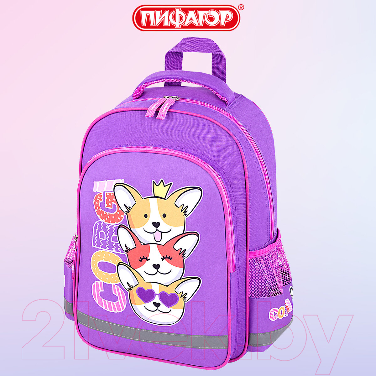 Школьный рюкзак Пифагор School. Corgi Queen / 272085