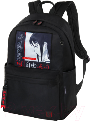 Школьный рюкзак Brauberg Fashion City. Anime Girl / 272568 (черный)