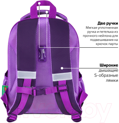 Школьный рюкзак Brauberg Kids Start. Sweet Cheeks / 272093