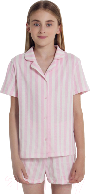 Пижама детская Mark Formelle 567745 (р.128-64, розовая полоска)
