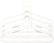 Набор пластиковых вешалок-плечиков Swed house Багии 01.042.03.04.1 (10шт, белый) - 