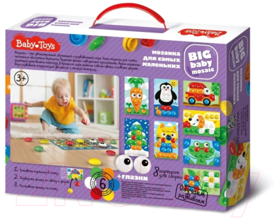 Развивающая игра Baby Toys Мозаика Цветочек / 03583