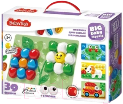 Развивающая игра Baby Toys Мозаика Цветочек / 03583