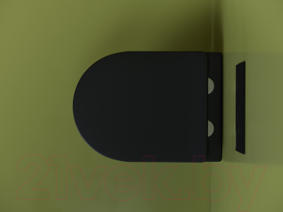 Унитаз подвесной Ceramica Nova Uno Rimless CN11001MB (черный матовый, с крепежом и сидением)