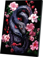 Картина по номерам Школа талантов Цветы со змеей / 10287911 - 