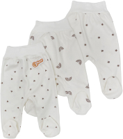 Набор ползунков Rant Funny Basic / 3390 (Milk, р.62, 3шт) -