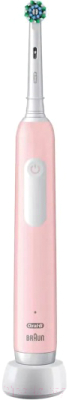 Электрическая зубная щетка Oral-B Pro 1 Cross Action Box Pink с футляром D305.513.3XPK 