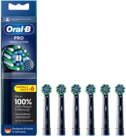 Набор насадок для зубной щетки Oral-B Pro CrossAction Black EB50BRX-6  - 