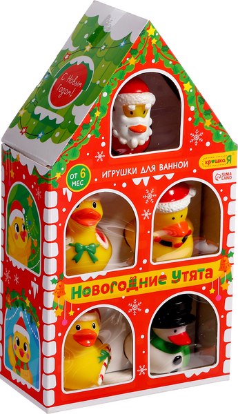 Набор игрушек для ванной Крошка Я Новогодние утята / 10337508