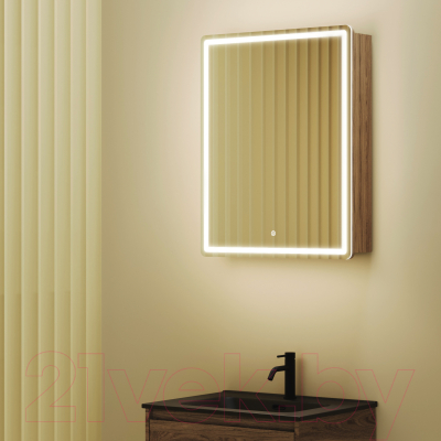 Шкаф с зеркалом для ванной Sancos Mirror MI60ECH   (с LED подсветкой)