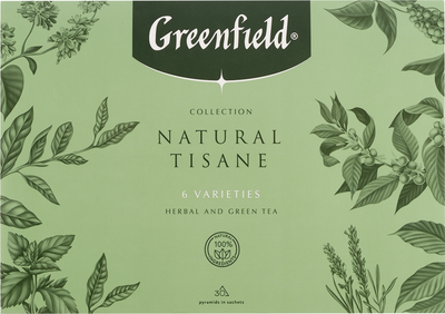 Чай пакетированный GREENFIELD Natural Tisane 6 видов (30шт) -