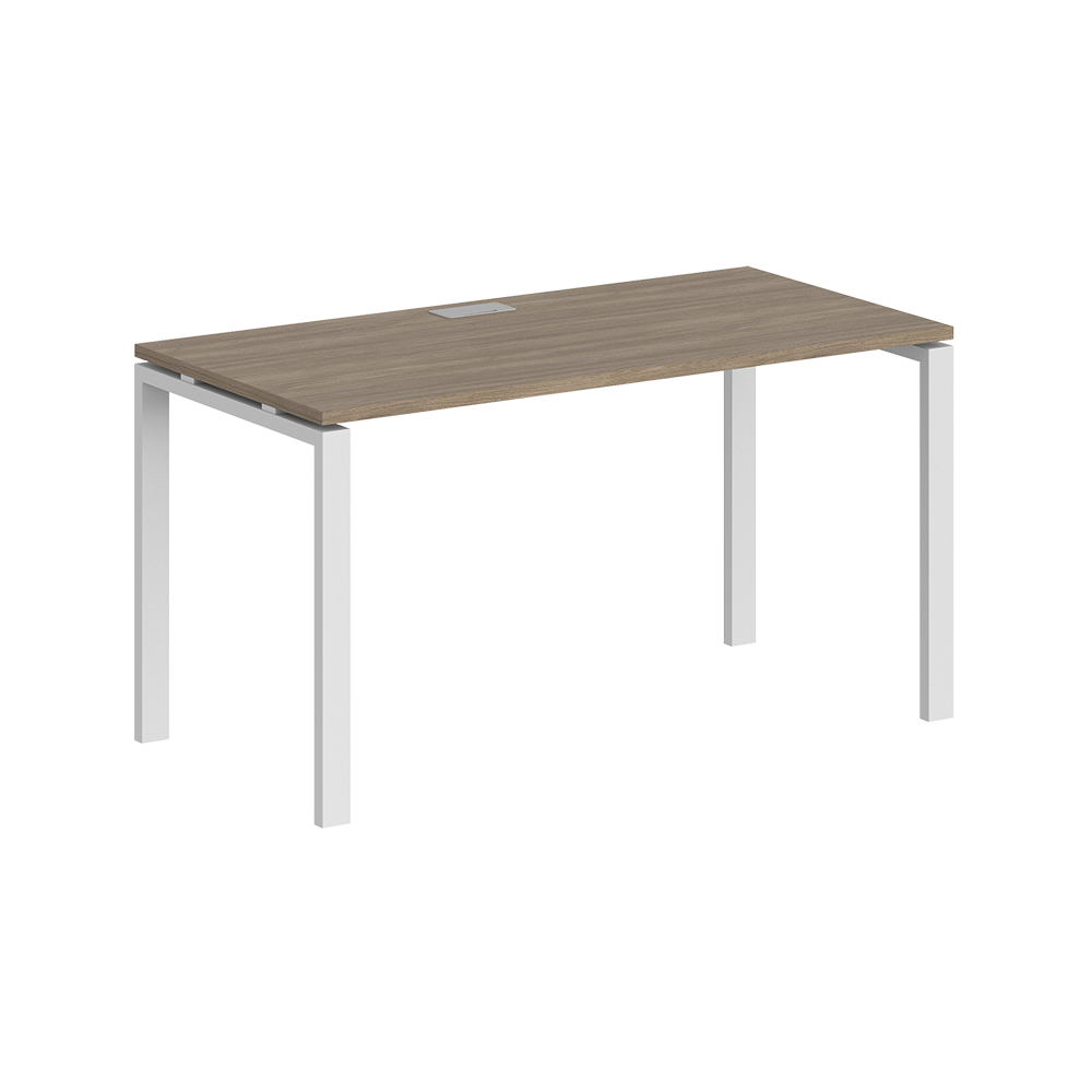 Письменный стол Norden 140x60x75 / SG.202.OD.63.WH (белый/дуб темный)