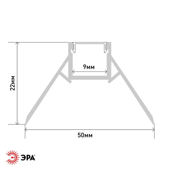 Профиль для светодиодной ленты ЭРА Б0062867