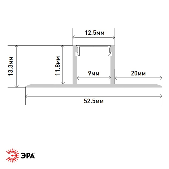 Профиль для светодиодной ленты ЭРА Б0062802