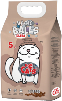

Наполнитель для туалета, Magic Balls Ultra комкующийся с ароматом кофе / TUZ908