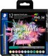 Набор капиллярных ручек Staedtler Pigment Brush. Pastel Colours / 371 C12-2 (12цв) - 