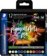 Набор капиллярных ручек Staedtler Pigment Brush. Nature Colours / 371 C12-3 (12цв) - 