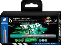 

Набор капиллярных ручек, Pigment Brush. Greens&Turquoises / 371 C6-3