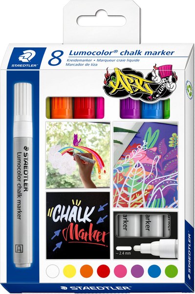 Набор маркеров Staedtler Люмоколор / 344 C8 (8цв)