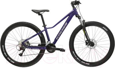 Велосипед Kross Lea 4.0 D 27 pur_sil m / KRLE4Z27X17W006928 (M, фиолетовый/серебристый)