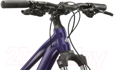 Велосипед Kross Lea 4.0 D 27 pur_sil m / KRLE4Z27X17W006928 (M, фиолетовый/серебристый)