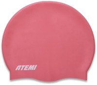 Шапочка для плавания Atemi light silicone cap Bright / FLSC1R (красный) - 