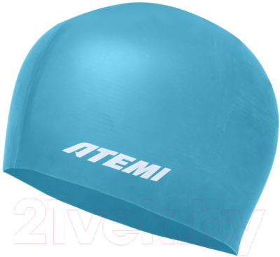 Шапочка для плавания Atemi light silicone cap Green river / FLSC1GR (бирюзовый)