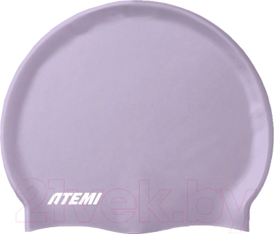 Шапочка для плавания Atemi Big silicone Cap Violet flower / TBSCL1LP (сиреневый)