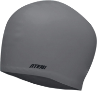 Шапочка для плавания Atemi long hair cap Asphalt / TLH1GY (серый) - 