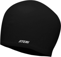 Шапочка для плавания Atemi long hair cap Deep / TLH1BK (черный) - 