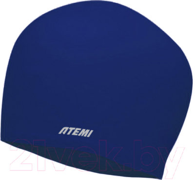Шапочка для плавания Atemi long hair cap Strong / TLH1BE (синий)