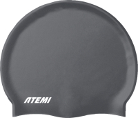 Шапочка для плавания Atemi Silicone cap Asphalt / TSE1GY (серый) - 