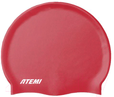 Шапочка для плавания Atemi Silicone cap Bright / TSC1R (красный)