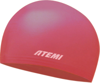 Шапочка для плавания Atemi Kids light silicone cap Bright / KLSC1R (красный) - 