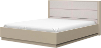 Каркас кровати Bravo Мебель Вива 160x200 без металлокаркаса (латте/мокко глянец) - 