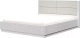 Каркас кровати Bravo Мебель Вива 160x200 без металлокаркаса (белый/белый глянец/платина) - 