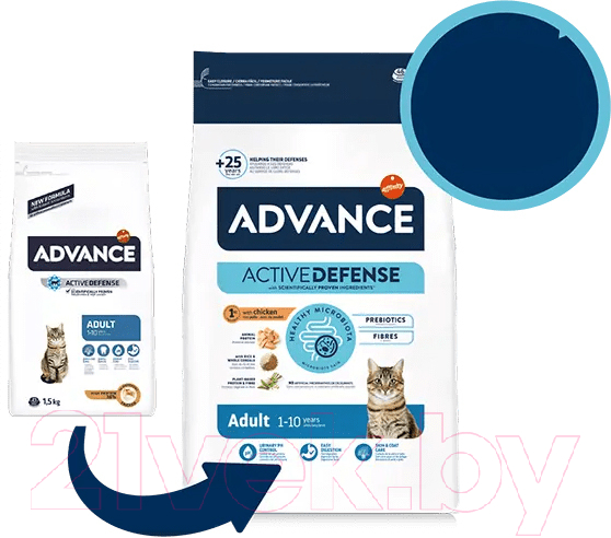 Сухой корм для кошек Advance Adult с курицей и рисом