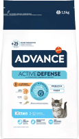 Сухой корм для кошек Advance Kitten с курицей и рисом (1.5кг) - 