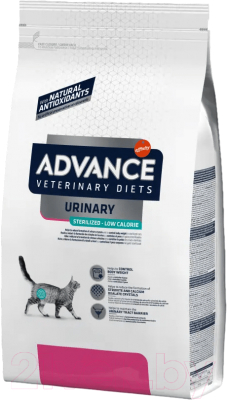 Сухой корм для кошек Advance VetDiet Urinary Low (7.5кг)