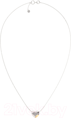 Кулон из комбинированного серебра ZORKA 0540027.G14K (45см, с золотой вставкой)