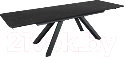 Обеденный стол Sheffilton SHT-T77 (серый мрамор/черный)