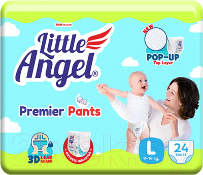 Подгузники-трусики детские Little Angel Baby Diaper Pants Premier Large (24шт)