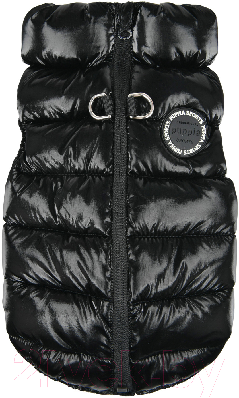 Жилетка для животных Puppia Glossy Vest Jumper / PAXD-VT2066-BK-M (M, черный) — фото 2