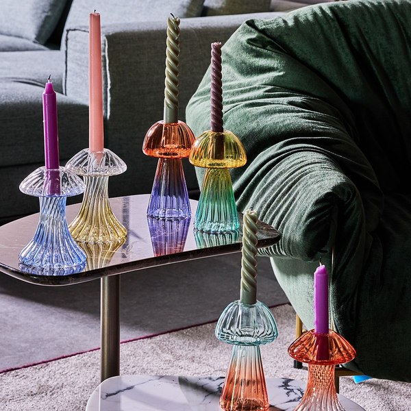 Подсвечник Andrea Fontebasso Glass Design Mushroom / GD5CA062876 (желтый)